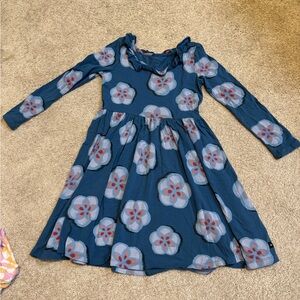 Tea Collection Blue Floral Kids Dress